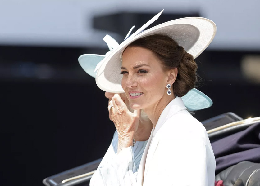 Kate Middleton Stands Out in White during Platinum Jubilee