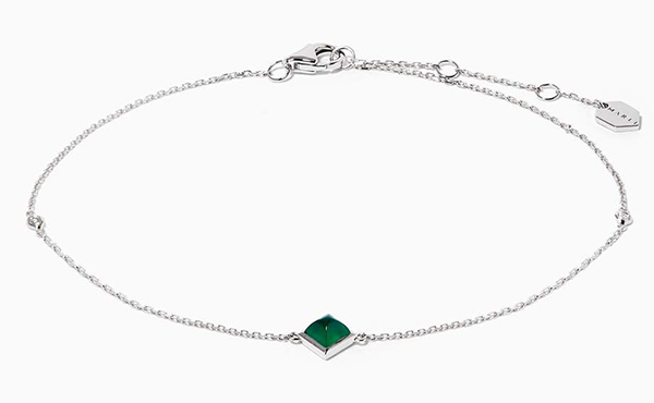 Cleo-Pyramid-Green-Agate-Diamond-Anklet-in-18kt-White-Gold---Marli