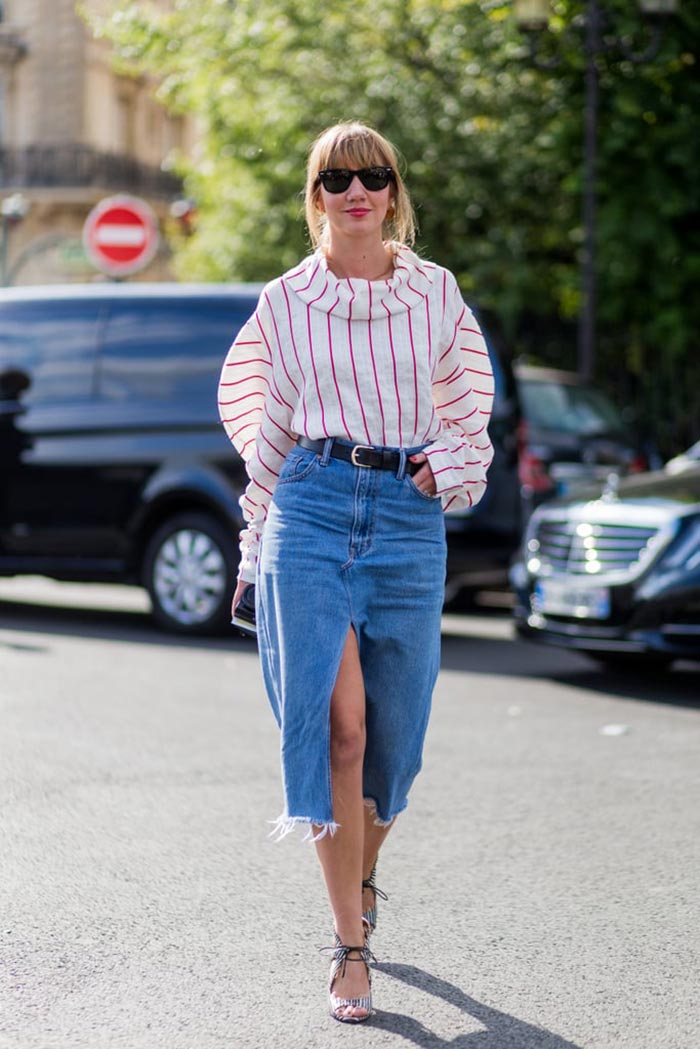Is The Maxi Denim Skirt In Style For Summer 2021? - Special Madame ...