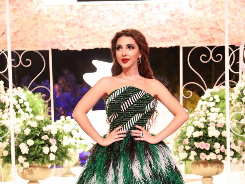 Myriam Fares wearing Lebanese designers for her shows