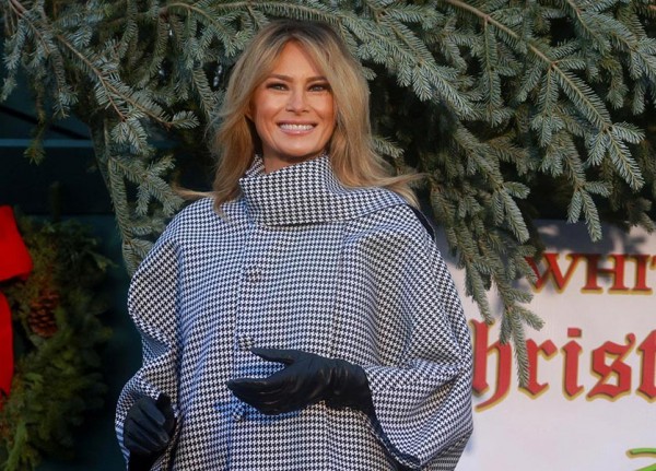 Melania Trump Welcomes Christmas Tree In Style