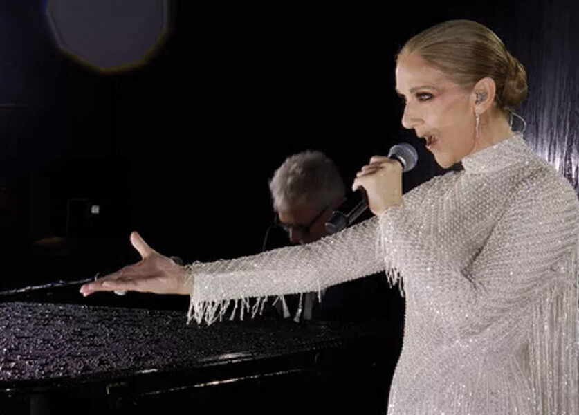 Celine Dion Performs at the 2024 Olympics with Tears