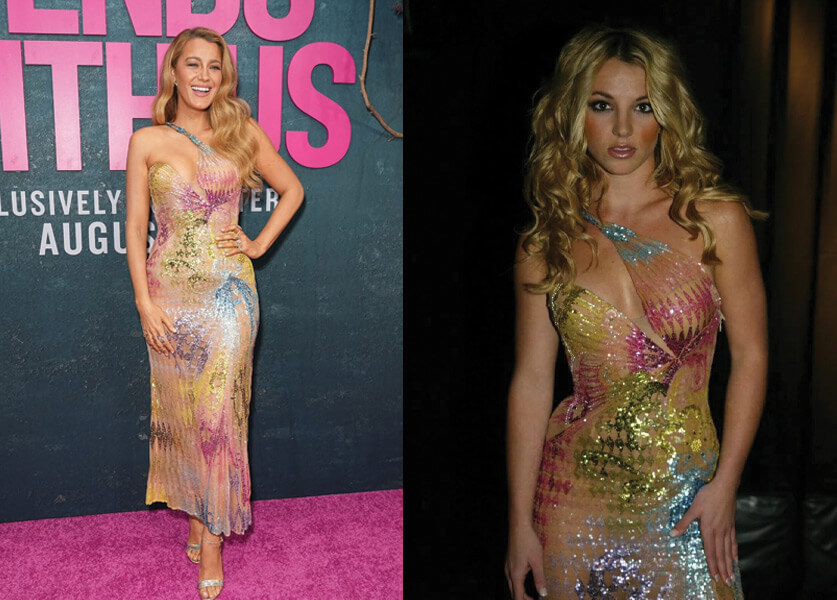 Blake Lively Wears Britney Spears’ Iconic Versace Dress