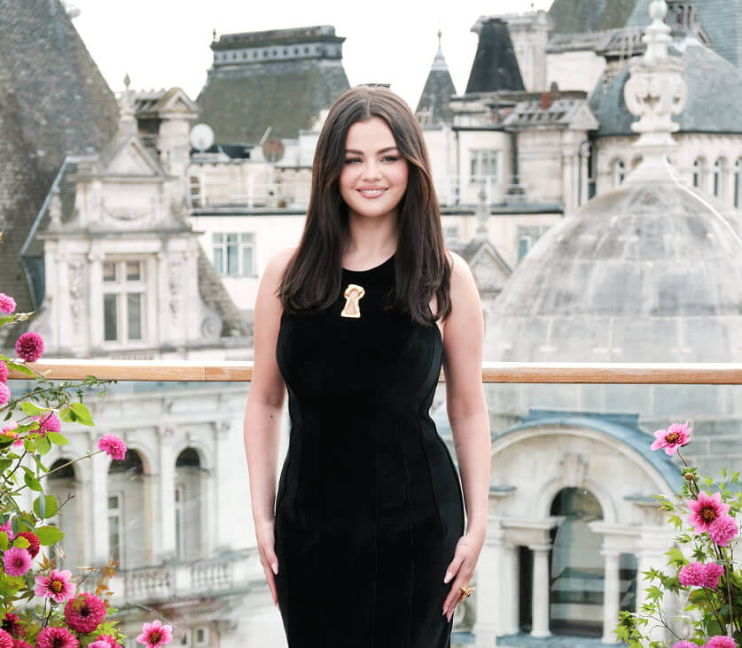 Selena Gomez in a Schiaparelli Dress  at the London Film Festival