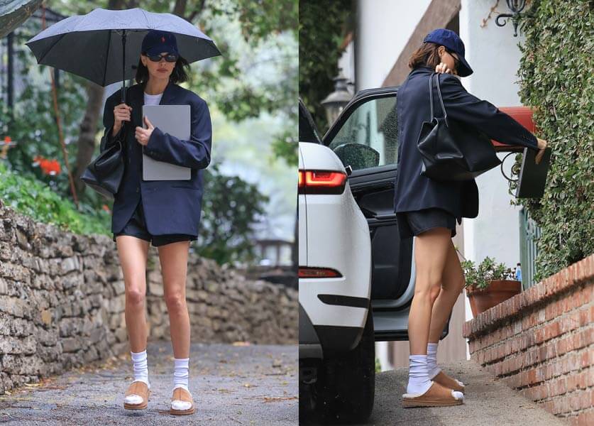 Kendall Jenner Revives the UGG® Shoes-with-Socks Trend